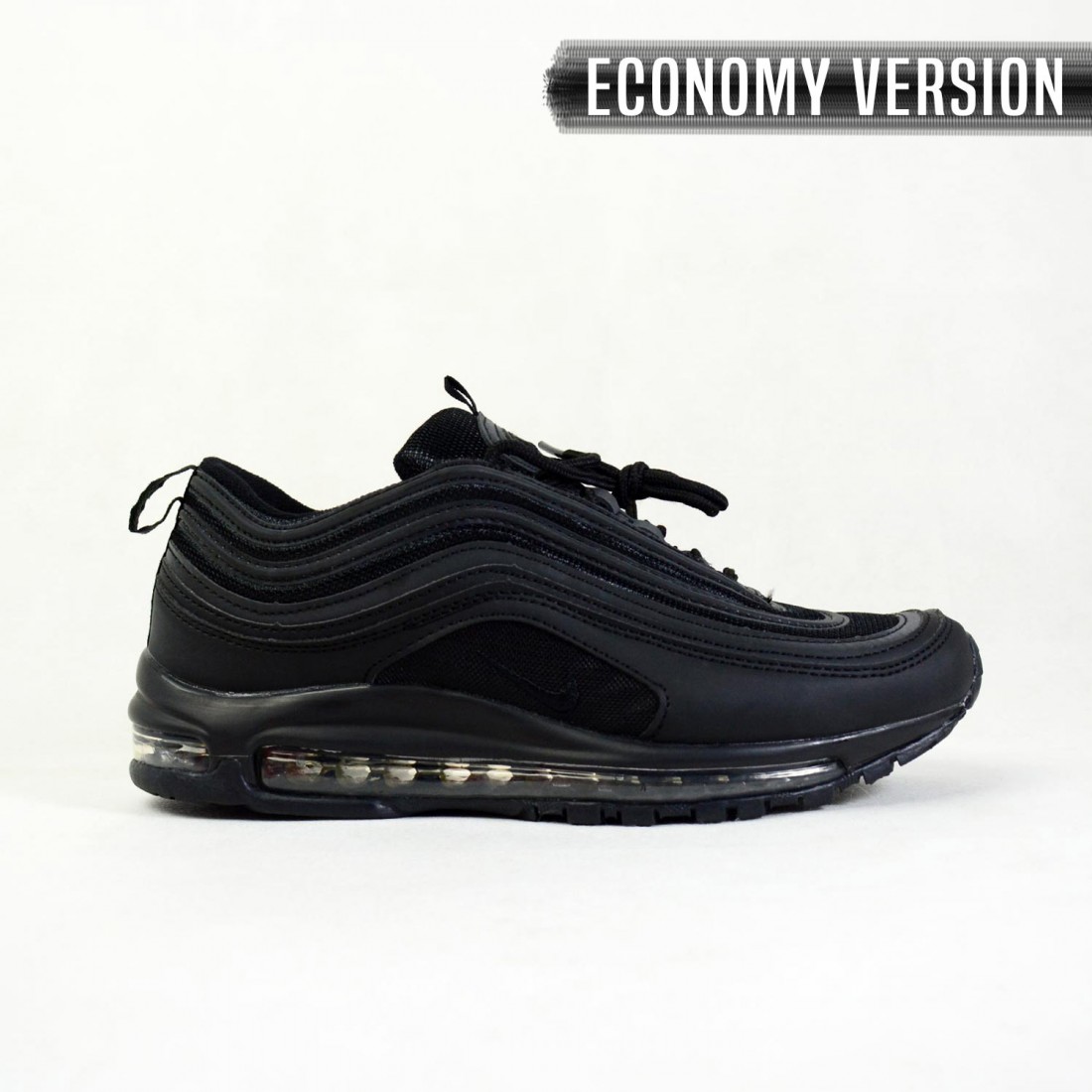 nike air max 97 triple black on feet